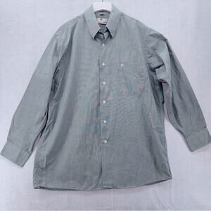 Etienne Aigner Men’s long sleeve button down Cotton poly shirt size 16 32/33